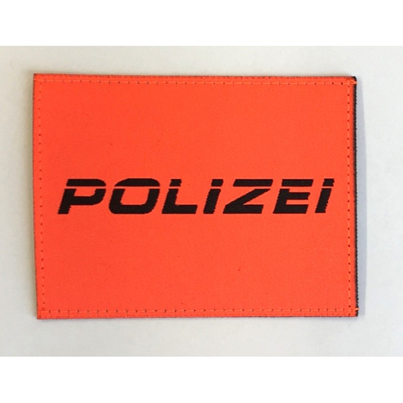 Patch Polizei Orange kursiv