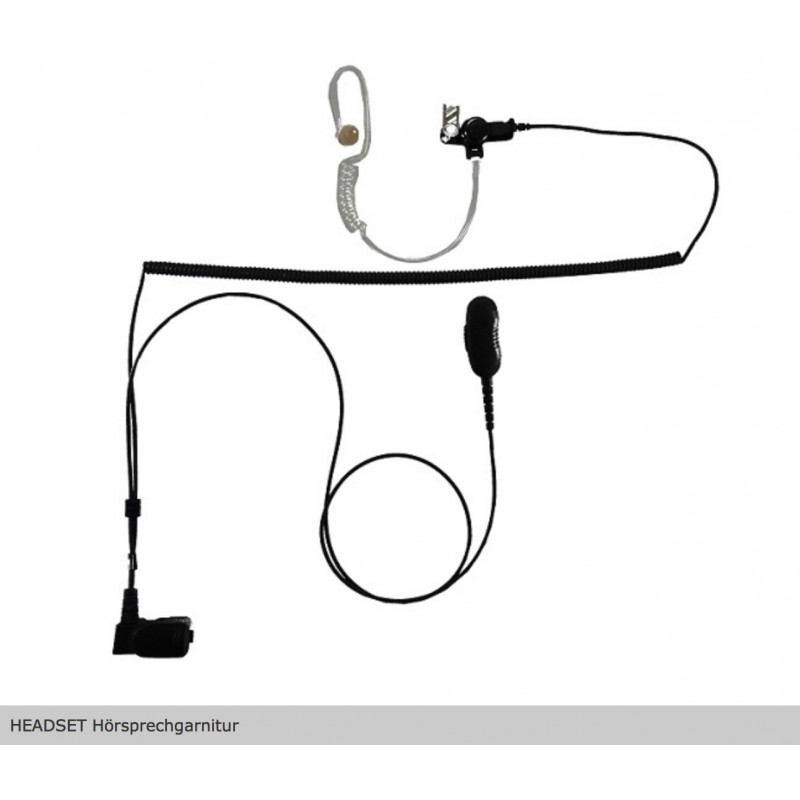 HEADSET Hörsprechgarnitur "lock type" 2 Kabel ab Stecker getrennt / 1 Spiralkabel / zu EADS TPH700