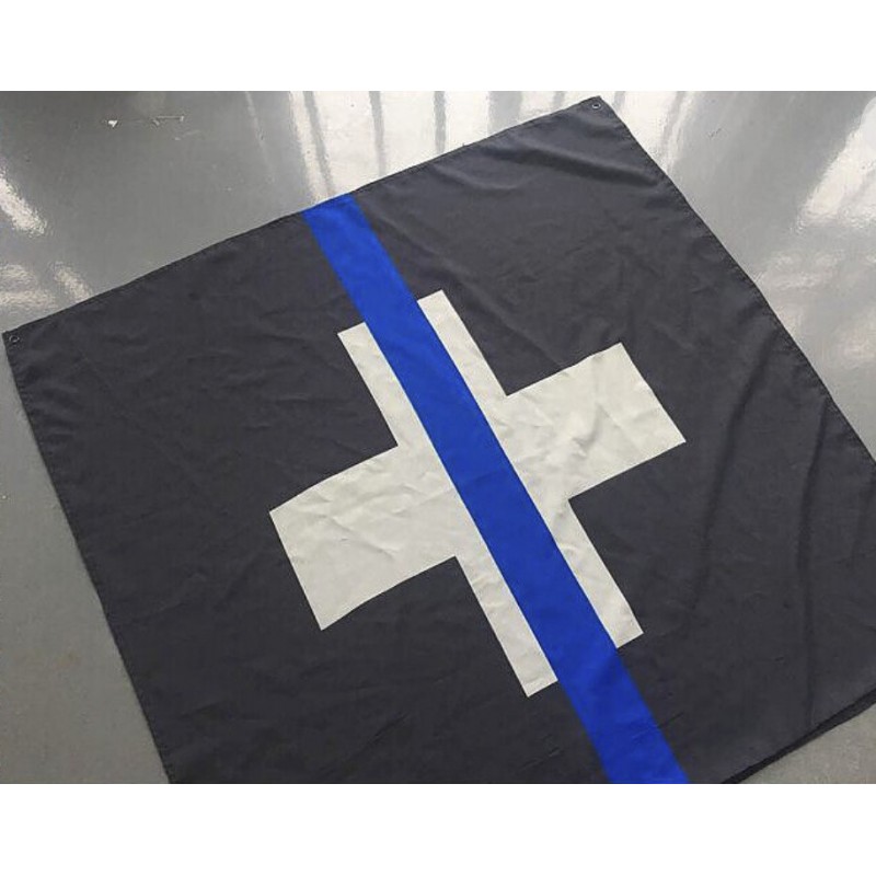 Flagge "The Thin Blue Line Switzerland"