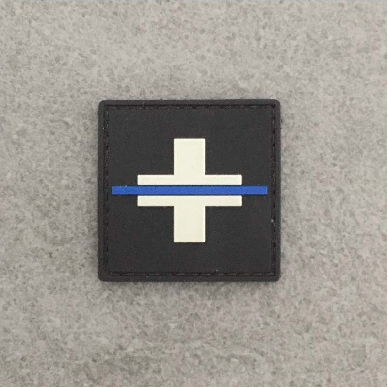 Badge original "Thin Blue Line Switzerland"