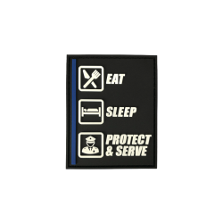 BADGE EAT - SLEEP - PROTECT...
