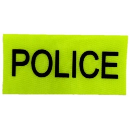Badge POLICE Gelb 9.5cm X...