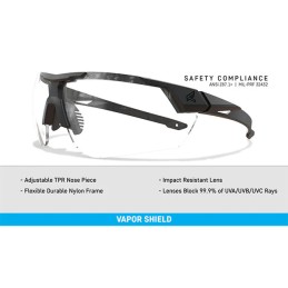 Edge Phantom Resque, Clear Vapor Shield Lens (PR11VS)