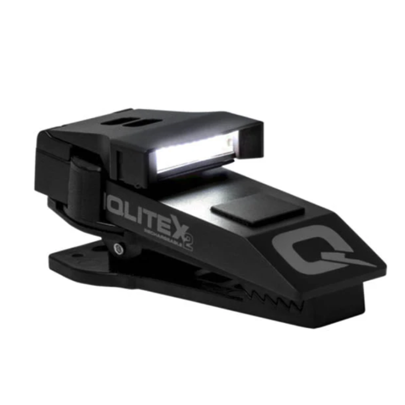 QuiqLite X2 lampe de poche mains libres blanche/blanche - rechargeable
